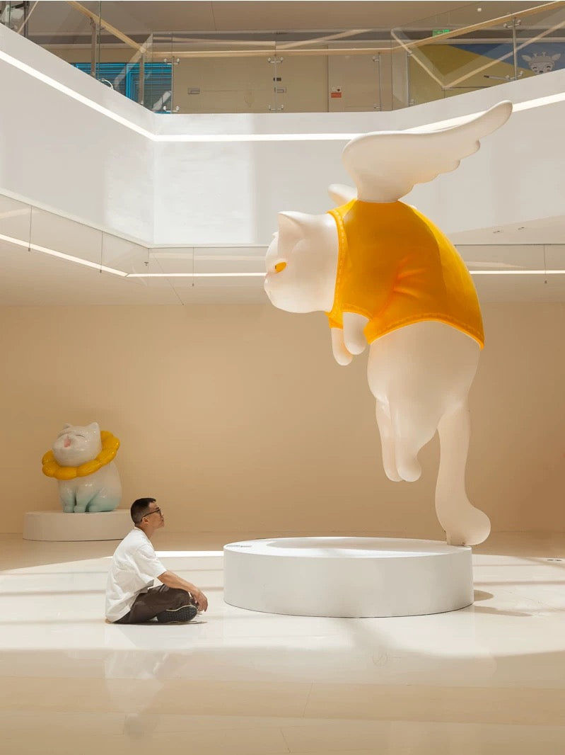 Designer Cat Home Decor - Lucky Lucky CAT Resin Statues - Men's Jewelry - Necklace for Men - Bracelet for Men - Designer Home Decorations - Gifts for Cat Lovers - Housewarming Gift Ideas - Desk Decor Ideas - Dora Findery