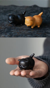 LEARN TO WALK CAT-DOUDOU Collection-MR.YUANYE-Handcraft Wood Cat